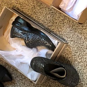 Boc clog/mules black/silver